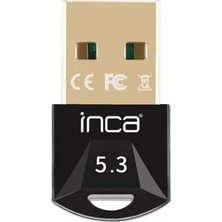 Braventa Collection Inca IBT-503T Mını USB Dongle Bluetooth 5.3 Adaptör,gelişmiş Bluetooth Edr,veri Aktarım 3 Mbps,ileti