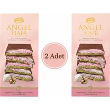 Bolçi Angel Hair Antep Fıstık Dolgulu ve Pişmaniyeli Sütlü Çikolata 170 G (2 Adet)