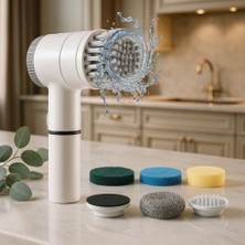 Braventa Collection CB160 Yeni Nesil 2000MAH Çok Amaçlı Şarjlı Temizlik Fırçası - Beyaz