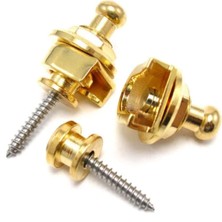 Braventa Collection SB01GD Gitar Askı Kilidi Straplock (1 Çift Sarı)