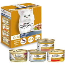 Braventa Collection Gourmet Gold Çifte Lezzet Karışık Kedi Yaş Maması 24X85 gr