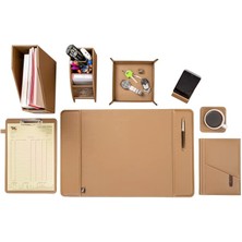 Braventa Collection 2k Sümen Takımı Masaüstü Suni Hediyelik Set 8 Parça Vizon