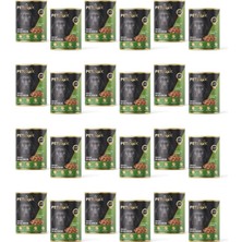 Braventa Collection Konserve Köpek Maması Yetişkin Kuzu Etli, Parça Etli 415 gr 24 Adet Yaş Mama Düşük Tahıllı