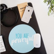 Braventa Collection Hediyesepeti Arkadaşa Hediye Motto Tasarımlı Yuvarlak Mouse Pad - Mousepad - Mouse Pad - Fare Altlığ
