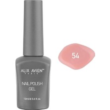Braventa Collection Alıx Avıen Pembe Somon Kalıcı Oje 54-Yoğun Renk Veren Jel Oje 12 Ml-Nail Uv Gel Polish 54