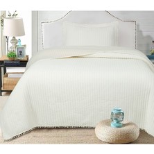 Bella Home Sofia Ponponlu Tek Kişilik Yatak Örtüsü Seti - 180X240 cm