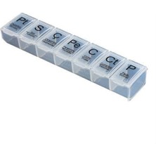 Haftalık Günlük Ilaç Saklama Kutusu 7 Günlük Ilaç Saklama Kabı (4887)