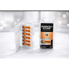 Duracell Activair 13 Işitme Cihazı Pili Easytab Zinc Air – 6’lı Paket