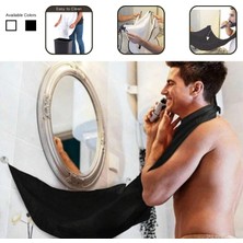 Braventa Collection Desire Pratik Sakal Kesme Örtüsü, Siyah, Tela Kumaş Berber/kuaför Önlüğü Standart Boy Saç Kesme Örtü