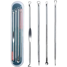 Braventa Collection 4'lü Siyah Nokta & Akne Temizleme Seti – Paslanmaz Komedon Iğneleri, Sivilce Giderici Cilt Temizleme