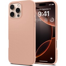 Braventa Collection iPhone 16 Pro ile Uyumlu Ince Kılıf Liquid Air Hava Kanalı Teknolojisi Askeri Sınıf Koruma Rose Tita