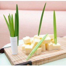 Braventa Collection Yaprak Şeklinde Kokteyl Çubuğu, 10'lu Set, Gıda Güvenli Plastik, Çift Uçlu Pratik Tasarım, Tekrar Ku