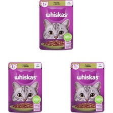 Braventa Collection Pouch Jöle Içinde Kuzulu Yetişkin Kedi Konservesi 85 gr Tekli Paket 3lü Paket