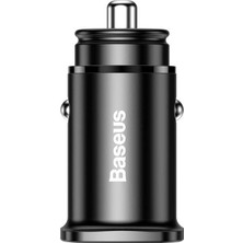 Braventa Collection Square Metal A+C 30W Pps Araç Şarj Adaptörü (Pd3.0、qc4.0+Scp、afc) Siyah