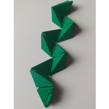 3D Futuristic Yılan Kıvrımlı Origami Hem Zeka Açıcı Hem Görsel Hafıza