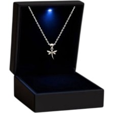 Anka Mücevherat Işıklı Kutuda 925 Ayar Gümüş Yusufçuk Kadın Kolye