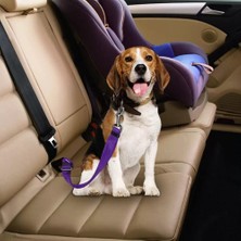 Braventa Collection Evcil Hayvan Araç Emniyet Kemeri Kedi Köpek Araba Oto Tasması Oto Aksesuarları (Mor)