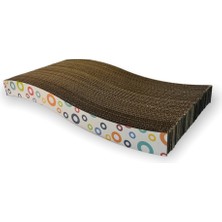 Feyza Design Karton Kedi Tırmalama 43X5,5X21, Eğlenceli ve Dayanıklı Tasarım