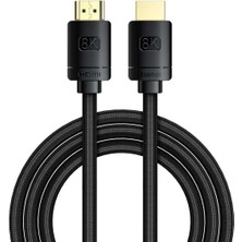 Braventa Collection Serisi HDMI 8k To HDMI 8k Görüntü Aktarma Kablosu, 2m, Siyah