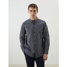 Lc Waikiki Yeni Sezon Regular Fit Uzun Kollu Ekose Gabardin Erkek Gömlek