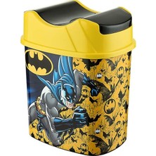 Braventa Collection Tuffex Batman Lisanslı 5.5 Litre Hazneli Çocuk Odası Çöp Kovası