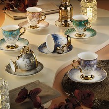 Braventa Collection Gonca 12 Parça 6 Kişilik Türk Kahve Fincan Takımı