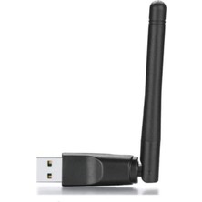 Braventa Collection Pdateknoloji Trio W-114 Wifi Adaptör 600 Mbps 3dbi Antenli (Driversız Tak Çalıştır) (W-114)
