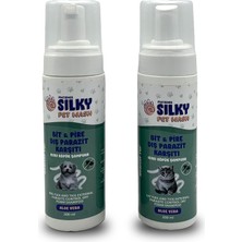 Braventa Collection Silkypetwash - Köpek ve Kedilere Özel Aloevera Özlü Dış Parazit Karşıtı Kuru Köpük Şampuan - 200ML