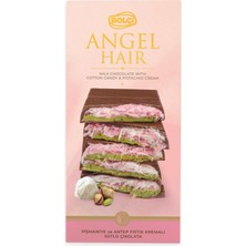 Bolçi Angel Hair Antep Fıstık Dolgulu ve Pişmaniyeli Sütlü Çikolata 170 G