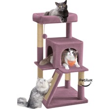 Feyza Design Teraslı Dekoratif Kedi Tırmalama Evi, Şık ve Eğlenceli Tasarım
