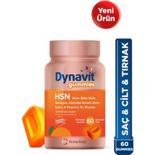 Dynavit Gummies Hsn Hair Skin Nails 60 Çiğnenebilir Form - Hidrolize Keratin, Biotin - Saç&cilt&tırnak