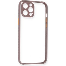 SiHako Iphone 12 Kılıf Miami Şeffaf Silikon - Açık Mor