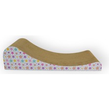 Feyza Design Yıldız Desenli Karton Kedi Tırmalama 58X23X15CM