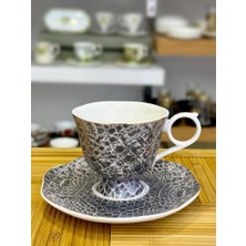 Mikasa Moor Croco Siyah Tek Kişilik Türk Kahvesi Fincanı