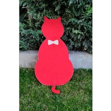 Feyza Design Renkli Kedi Tırmalama Matı, Papyonlu ve Catnipli, Eğlenceli Tasarım