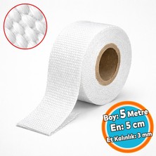Nzb (5 Metre) Takviyeli Lifli En: 5 cm Kalınlık: 3 mm Cam Elyaf Ekzoz Sargı Bezi Isı Yalıtım Yanmaz Bant
