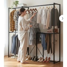 Md Vitrin Dekorasyon Metal Portmanto Askılık Metal Iskelet Vestiyer Kıyafet Askılığı