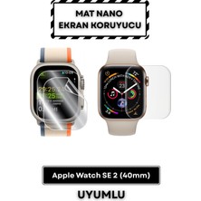 Mietubl Apple Watch Se 2 (40MM) Mat Nano Ekran Koruyucu | Yansıma Önleyici Nano Cam | Pürüzsüz Dokunuş