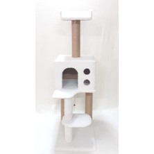 Feyza Design Renkli Kedi Kulübesi Tırmalama ve Oyun Parkı, Eğlence Dolu Tasarım