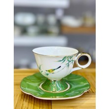Mikasa Moor Bırdly Yeşil Tek Kişilik Türk Kahvesi Fincanı