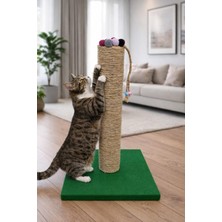 Feyza Design 42 cm Boncuklu Kedi Tırmalama Tahtası, Eğlenceli ve Dayanıklı Tasarım