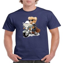 ÇARŞI47 Ayıcık Baskılı Tişört Erkek Yetşkin T-Shirt 3D Baskı Kalitesi