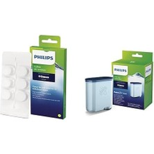 Versuni Espresso Makinesi Bakım Seti (Kahve Yağı Çözücü + Kireç ve Su Filtresi)