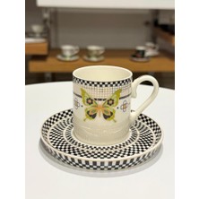 Mikasa Moor Monarch Desen2 Tek Kişilik Türk Kahvesi Fincanı