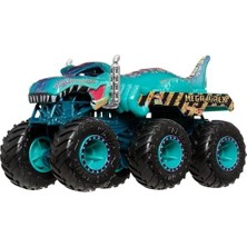 Oyuncak Arabalar ve Trucks, Köpek Balığı ve Dinozor Çoklu Paketi, 2 Büyük Tır, 1:64 Ölçekli 2 Trucks ve 1:64 Ölçekli 2  Araç, JGD68