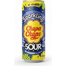 Chupa Chups Sparkling Sour Blueberry Flavour - Ekşi Yaban Mersini Aromalı Gazlı Içecek 330 ml