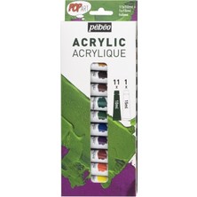 Pebeo Pop Art Akrilik Boya Seti 11X10ML + 15ML Beyaz 669700