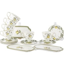 Mikasa Moor Sunleaf 2 Kişilik Sunum Tabaklı Türk Kahvesi Fincanı-5 Parça