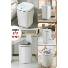 Eco Lounge Akıllı Teknolojik Çöp Kutusu Uv Işıklı Otomatik Aç Kapat Sensörlü Mutfak Banyo Ev 20L
