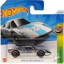 - 904 Carrera Gts - Hw Exotics 1/10 - HRY73 - Kısa Kart - Gümüş Metalik - Mattel 2024-1:64